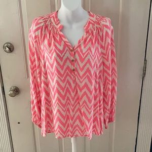 Lilly Pulitzer Elsa Chevron Top